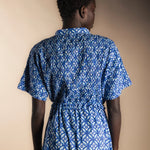 Vestido Ziel Print Azul-The Nook Store
