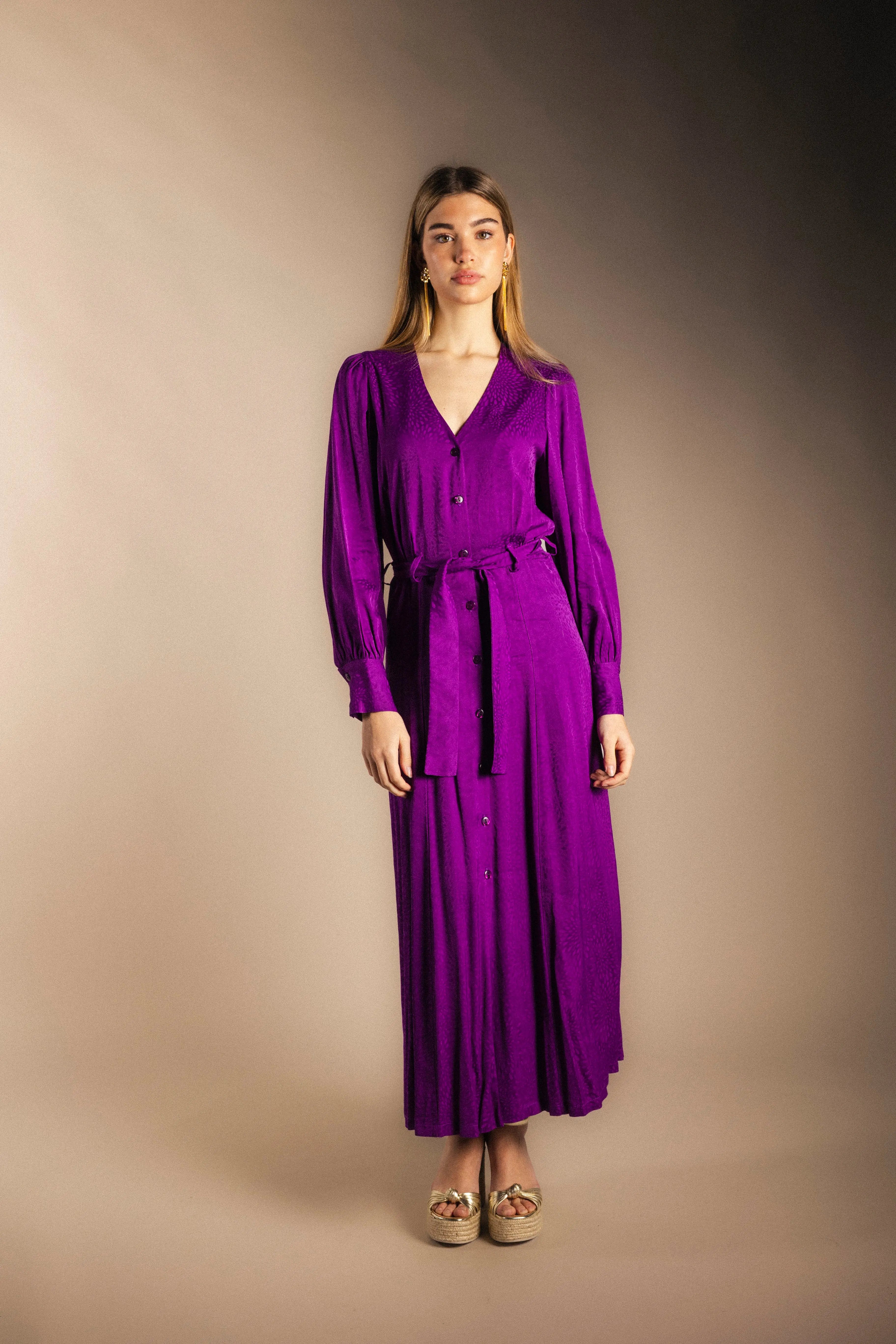 Vestido Gia Morado-The Nook Store