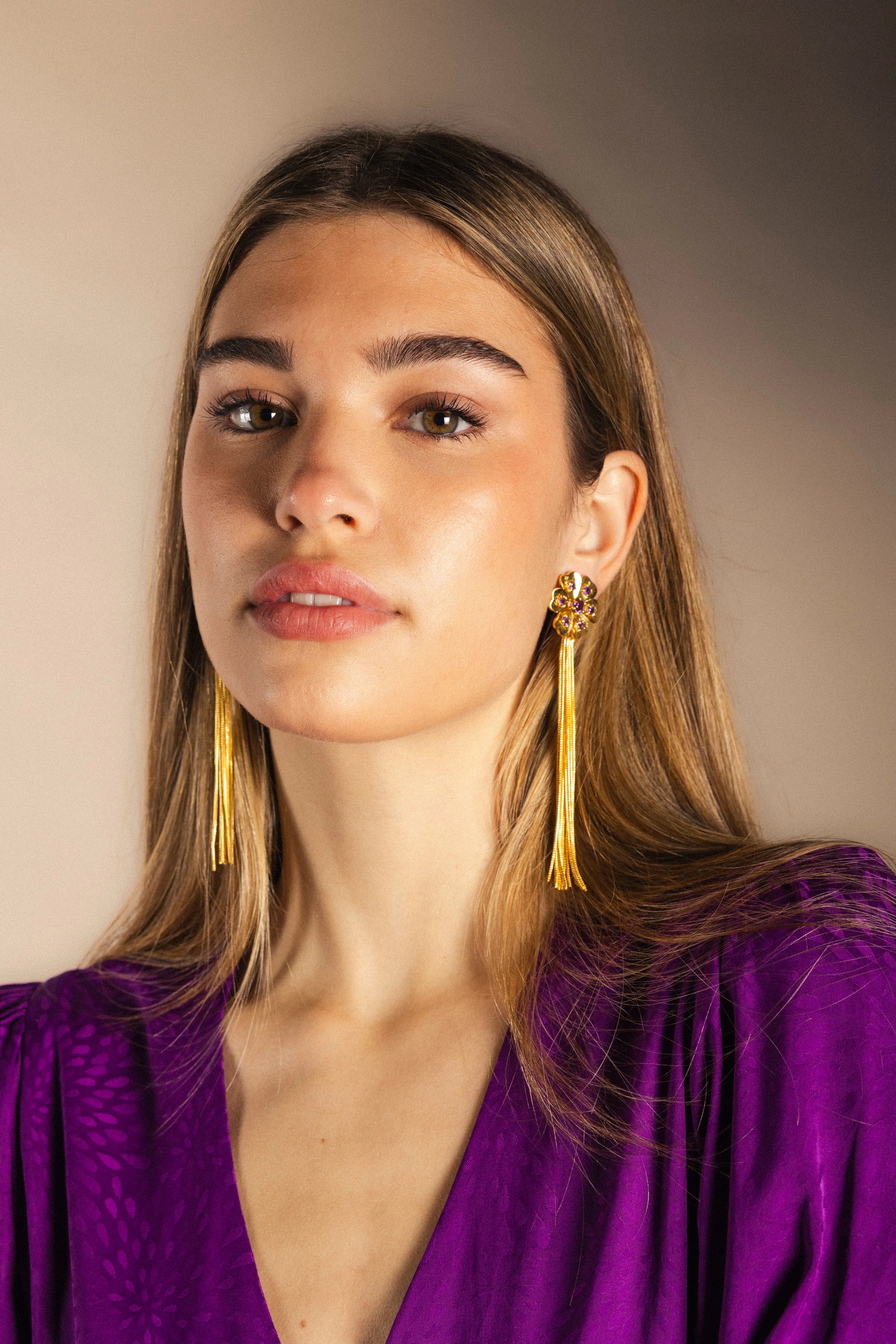 Vestido Gia Morado-The Nook Store