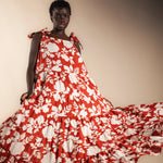 Vestido Flores Teja-The Nook Store