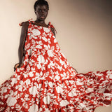 Vestido Flores Teja-The Nook Store