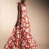 Vestido Flores Teja-The Nook Store