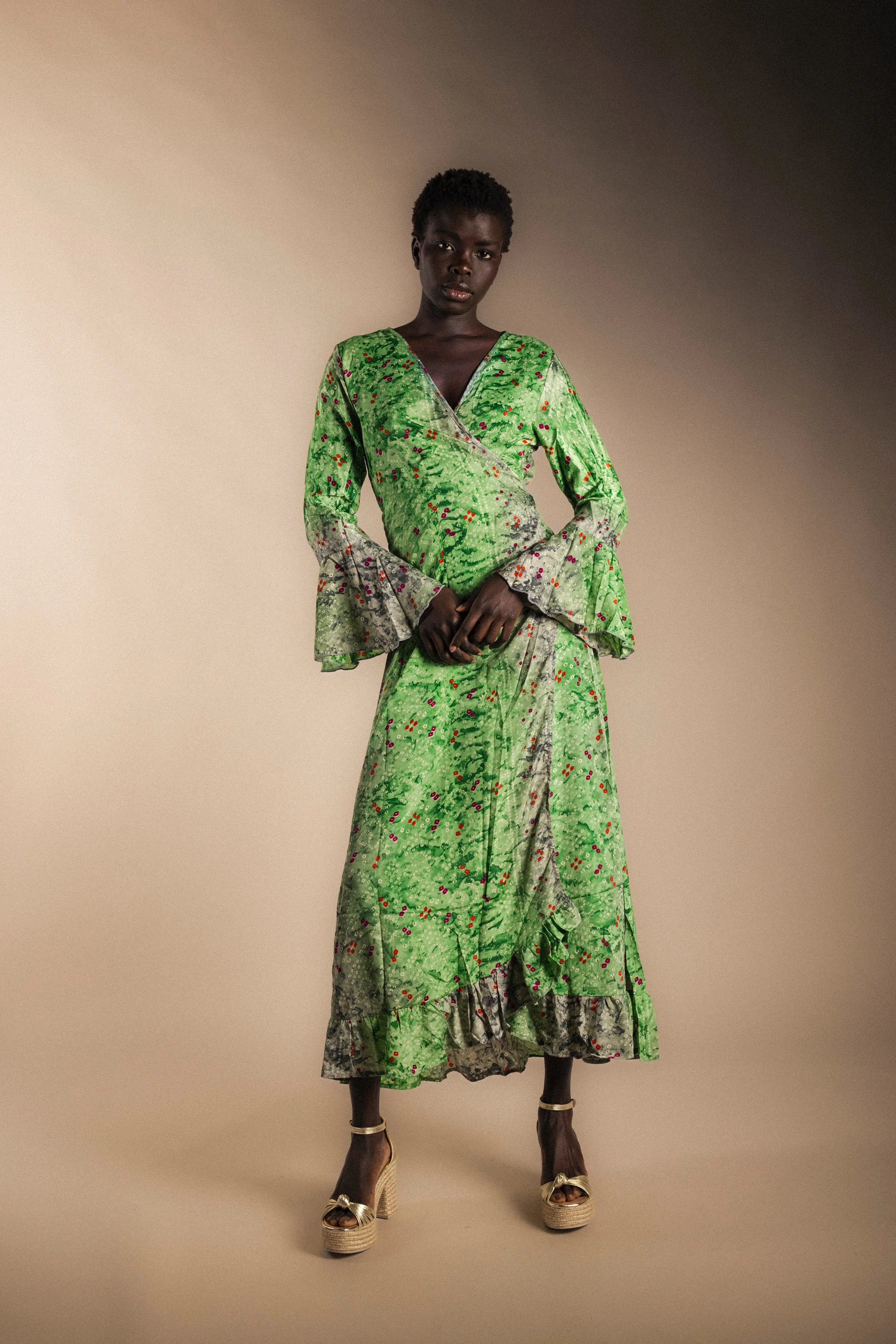 Vestido-Kimono Kinari Green-The Nook Store