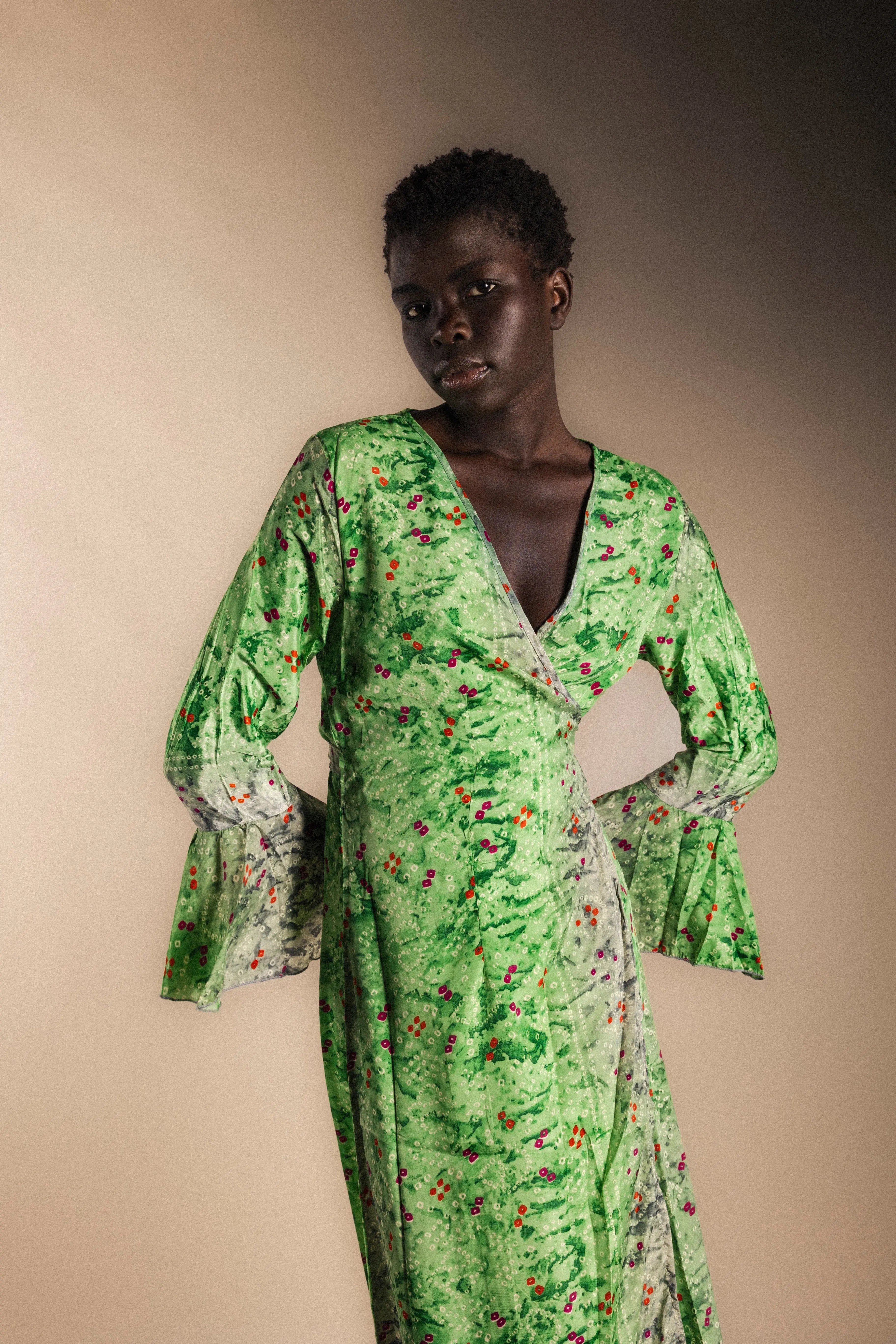 Vestido-Kimono Kinari Green-The Nook Store