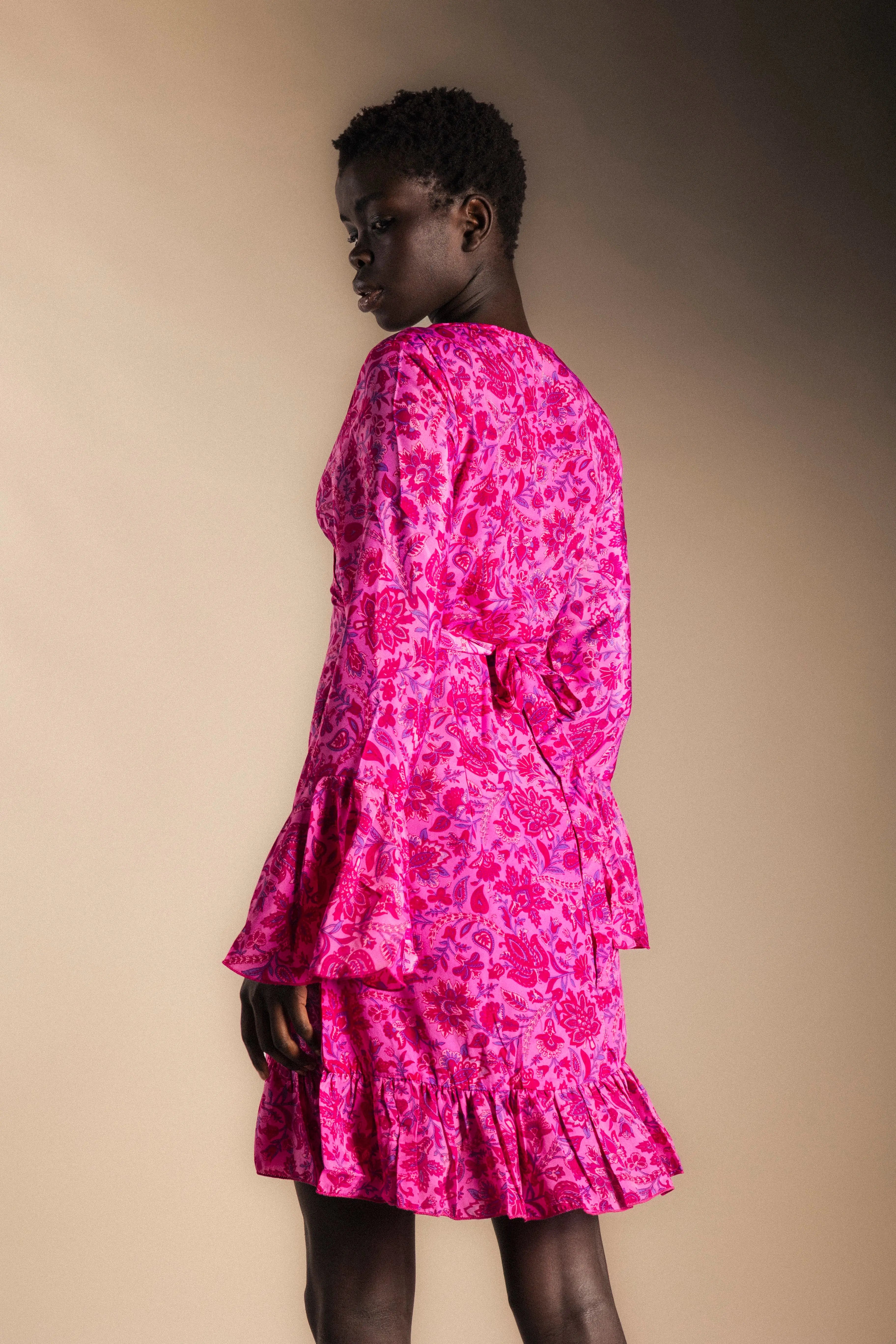 Vestido/Kimono Kinari Rosa Corto-The Nook Store