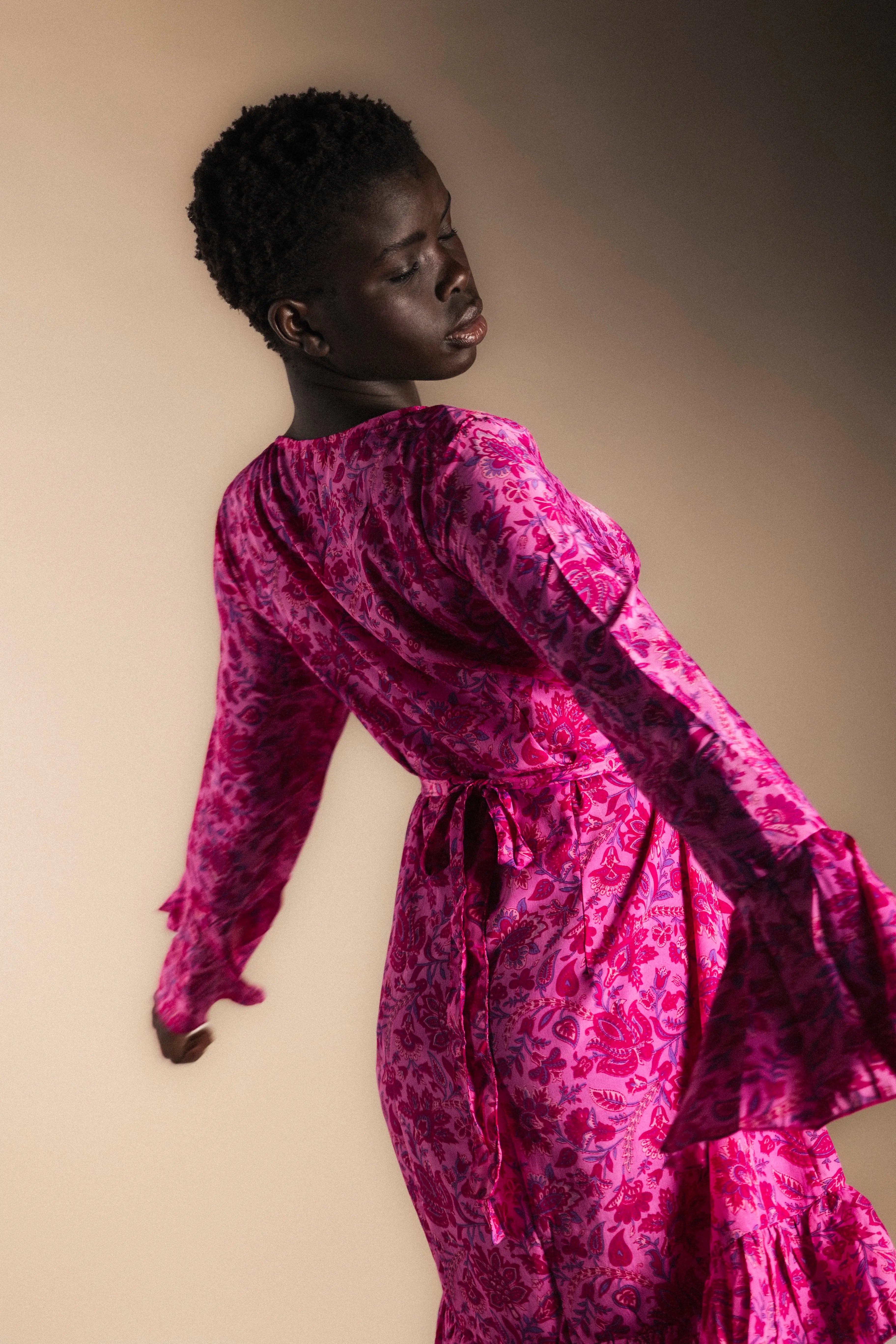 Vestido/Kimono Kinari Rosa Corto-The Nook Store