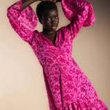 Vestido/Kimono Kinari Rosa Corto-The Nook Store
