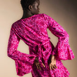 Vestido/Kimono Kinari Rosa Corto-The Nook Store