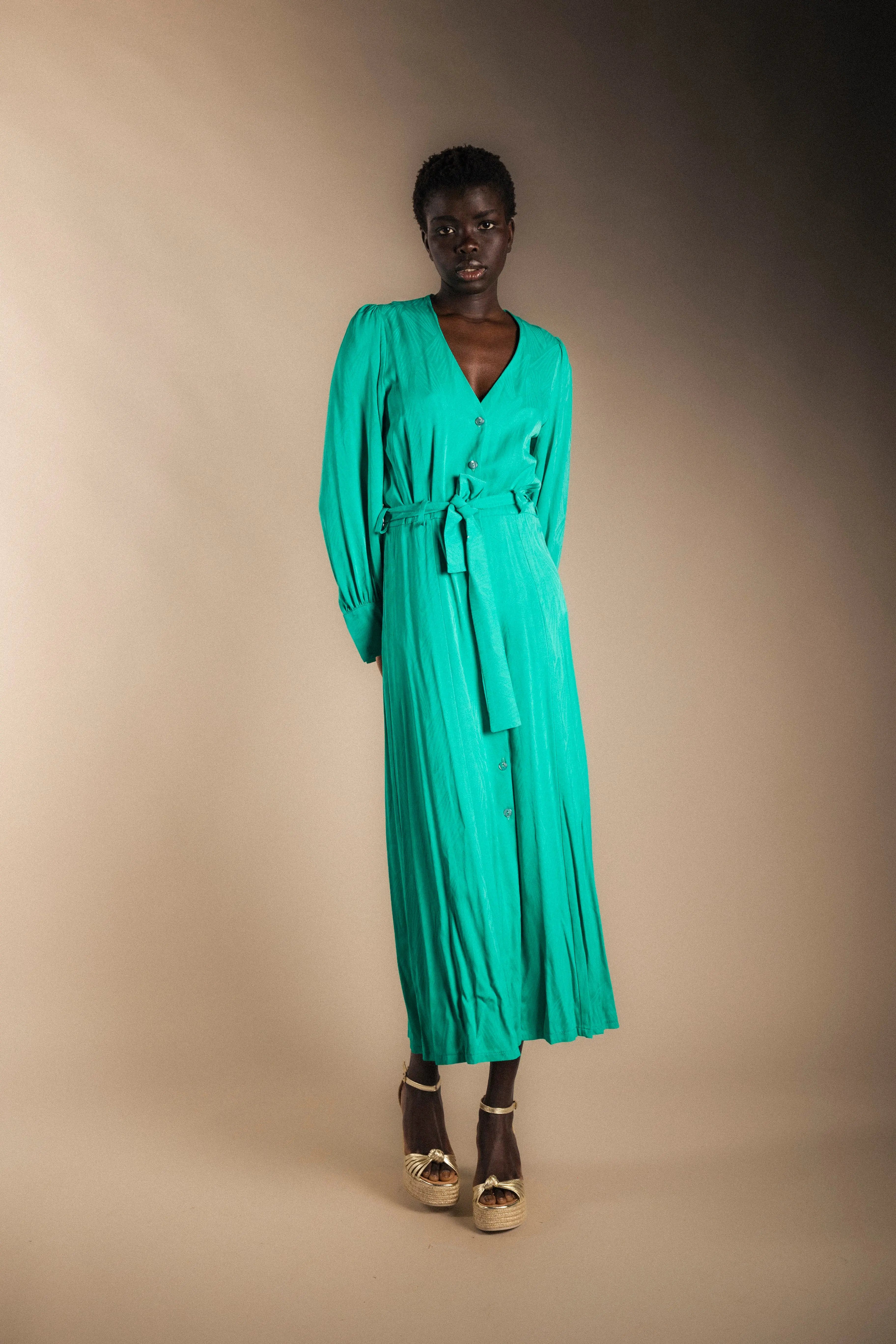 Vestido Gia Verde Agua-The Nook Store