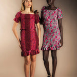 Vestido Elika Burdeos-The Nook Store