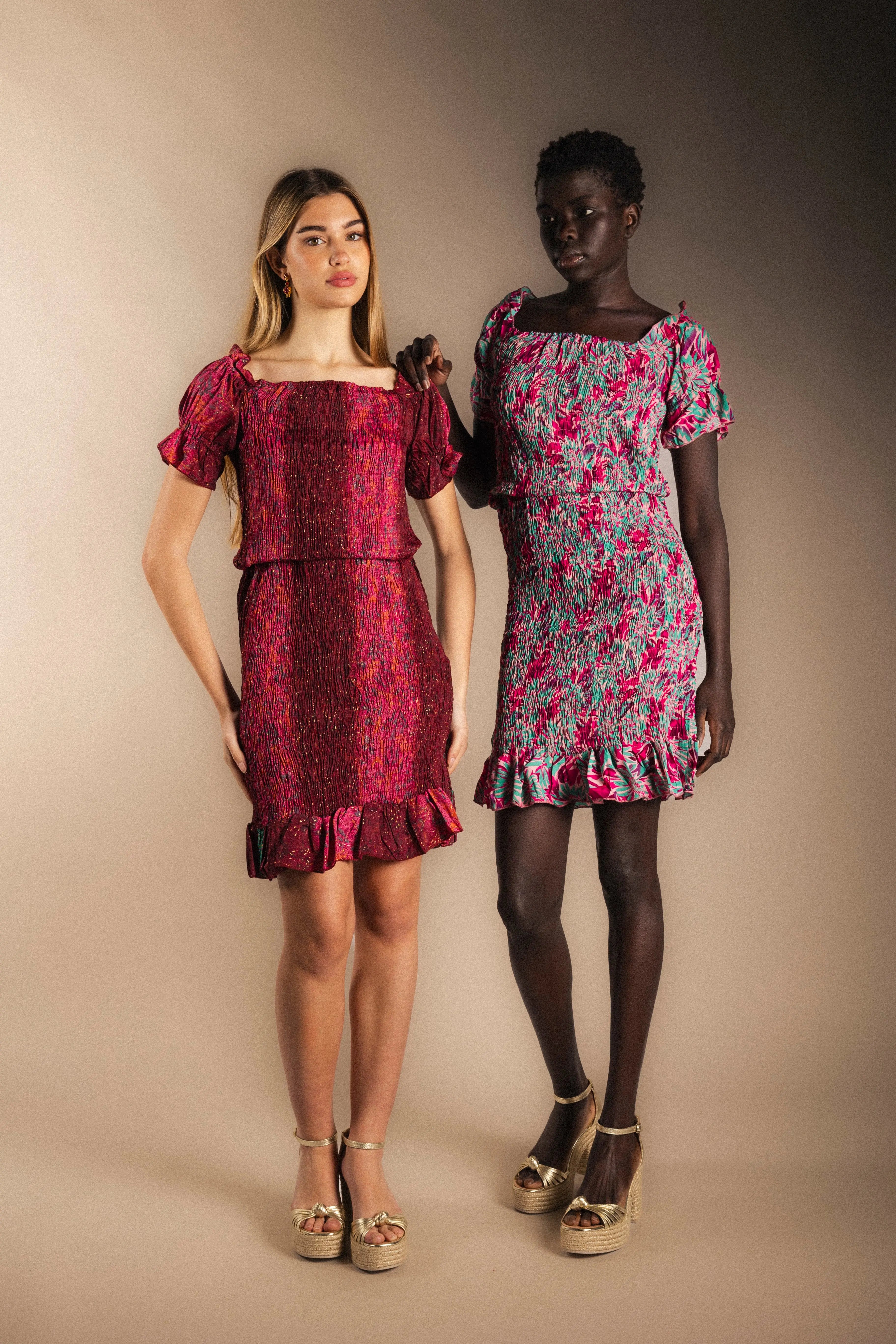 Vestido Elika Burdeos-The Nook Store