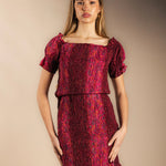 Vestido Elika Burdeos-The Nook Store