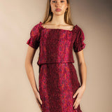 Vestido Elika Burdeos-The Nook Store