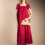 Vestido Antoniette Pink/Wine-The Nook Store