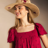 Vestido Antoniette Pink/Wine-The Nook Store