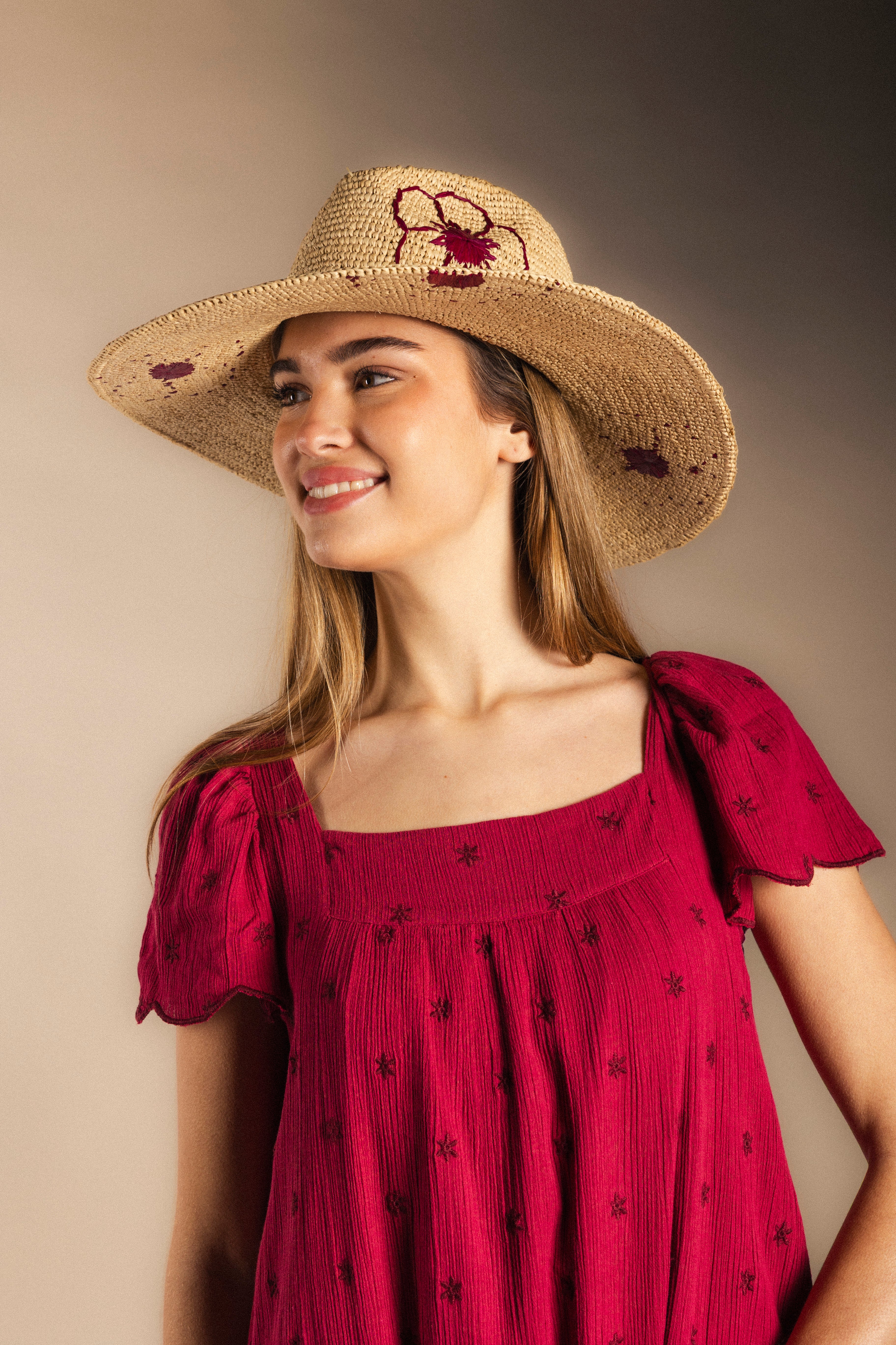Vestido Antoniette Pink/Wine-The Nook Store