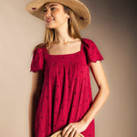 Vestido Antoniette Pink/Wine-The Nook Store