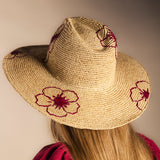 Sombrero Rafia Basile Embroidery