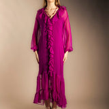 Vestido Chloe Fucsia Vest01-The Nook Store