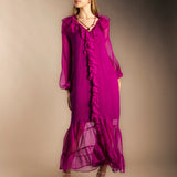 Vestido Chloe Fucsia Vest01-The Nook Store