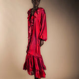 Vestido Chloe Rojo Vest03-The Nook Store