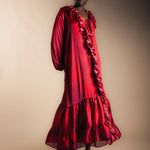 Vestido Chloe Rojo Vest03-The Nook Store
