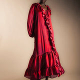 Vestido Chloe Rojo Vest03-The Nook Store