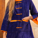 Chaqueta Larga Acolchada Madeline Morada MADL07