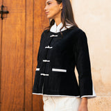 Chaqueta Acolchada Madeline Negra/Blanca  MAD02