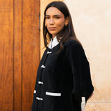 Chaqueta Acolchada Madeline Negra/Blanca  MAD02