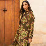 Vestido Alice Degradado Verde y Fucsia AL08 The Nook Store