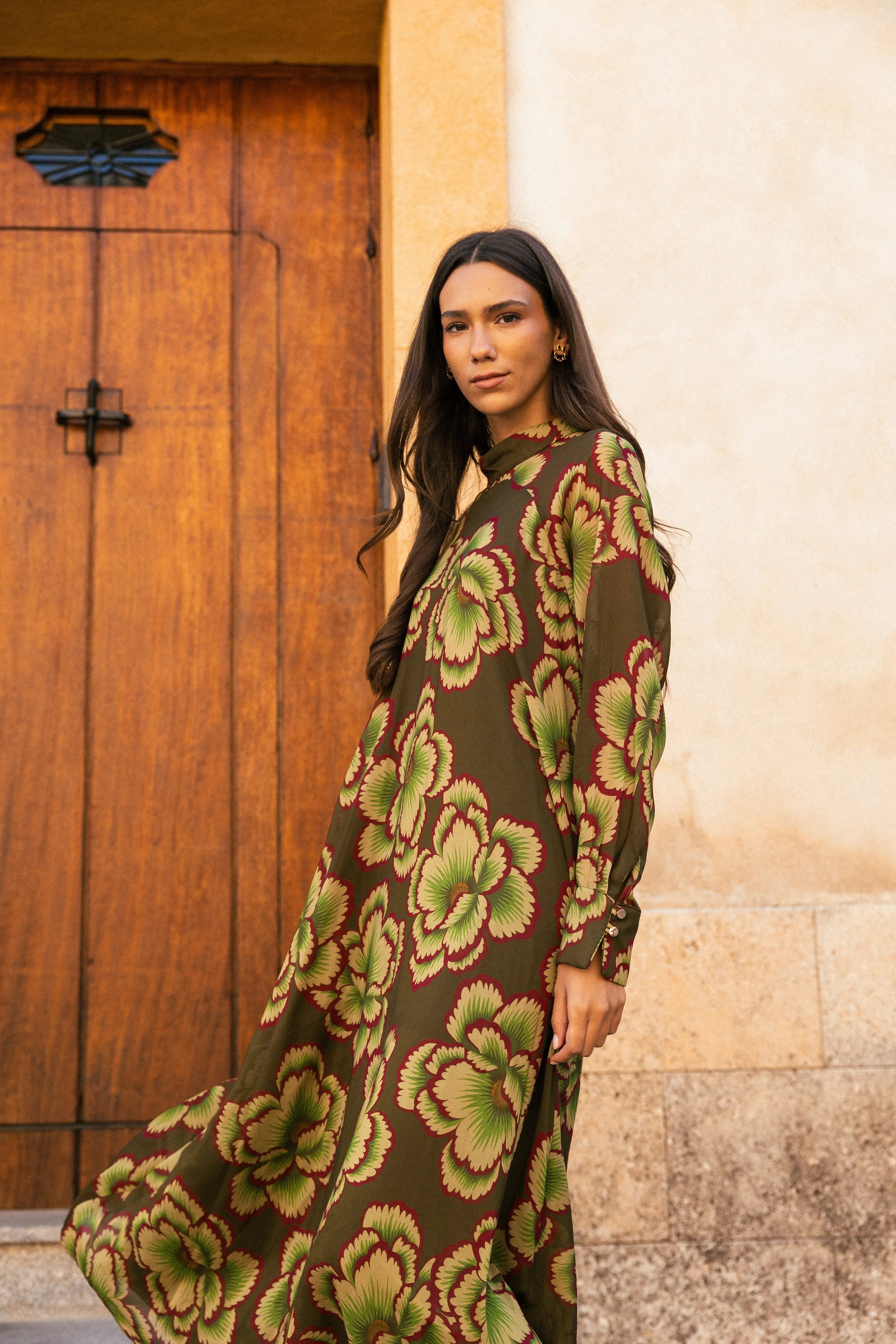 Vestido Alice Degradado Verde y Fucsia AL08 The Nook Store