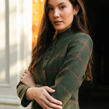 Chaqueta Emily Verde Cuadros Teja CHQ24