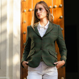 Chaqueta Country Verde Cuadros Burdeos y Naranjas COU04