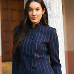 Chaqueta Emily Azul Marino Rayas CHQ21 thenookstore-new