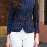 Chaqueta Emily Azul Marino Rayas CHQ21 thenookstore-new