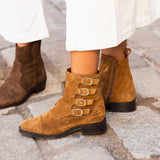 Botas Boston Ante Cuero