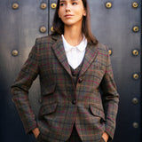 Pantalón Cargo Verde Cuadros Multicolor