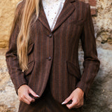 Chaqueta Country Marrón Raya Caldera Beige COU01