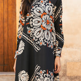 Vestido Alice Black White Flowers AL09