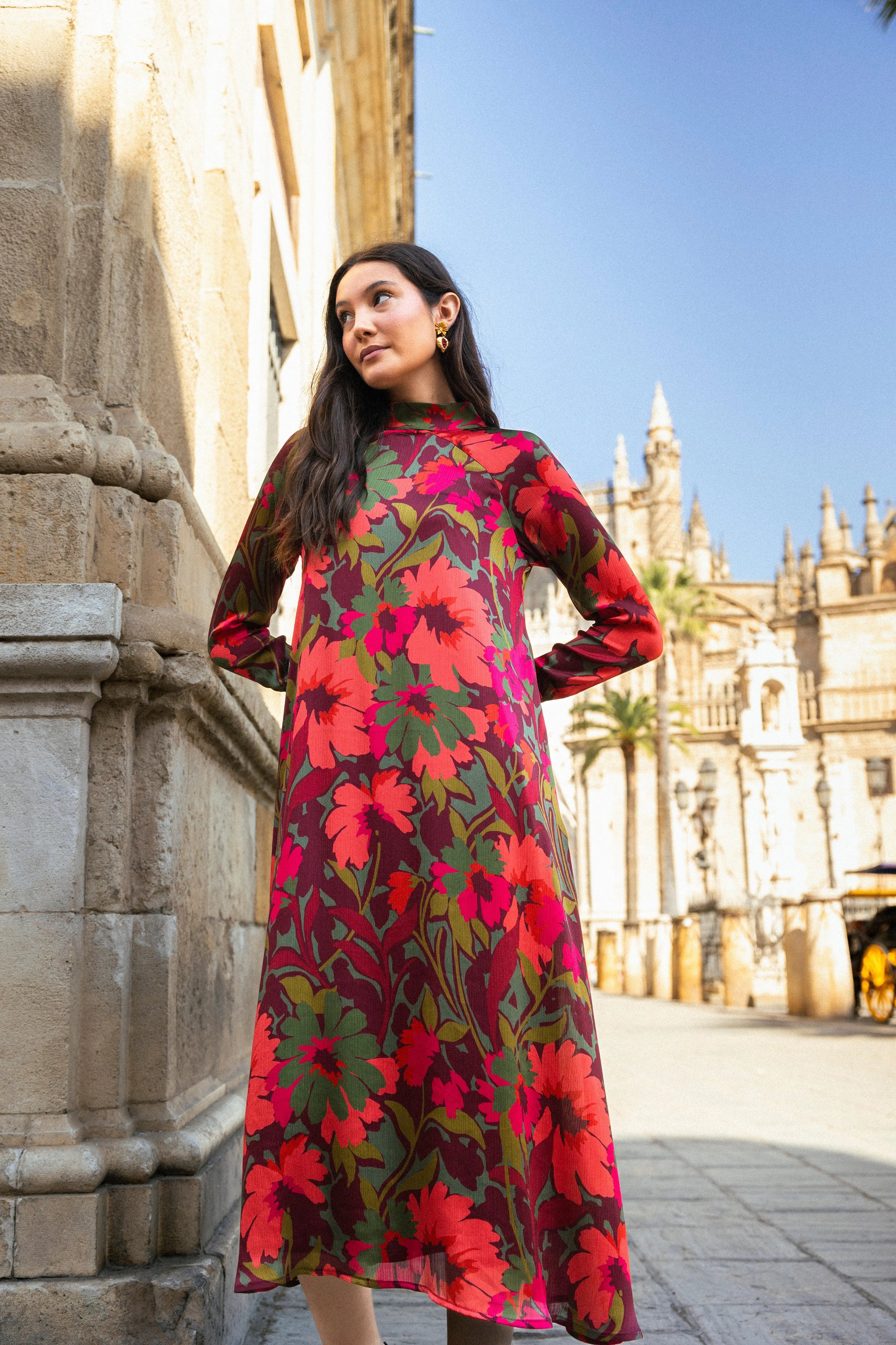 Vestido Alice Flores Multicolor AL02 The Nook Store