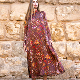 Vestido Alice Marrón Flores AL01 The Nook Store