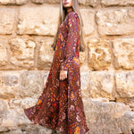 Vestido Alice Marrón Flores AL01 The Nook Store