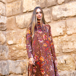 Vestido Alice Marrón Flores AL01 The Nook Store