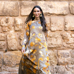 Vestido Alice Hojas Mostaza AL03 The Nook Store