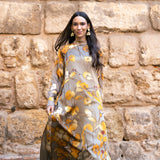 Vestido Alice Hojas Mostaza AL03 The Nook Store