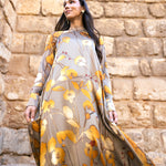 Vestido Alice Hojas Mostaza AL03 The Nook Store