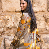 Vestido Alice Hojas Mostaza AL03 The Nook Store