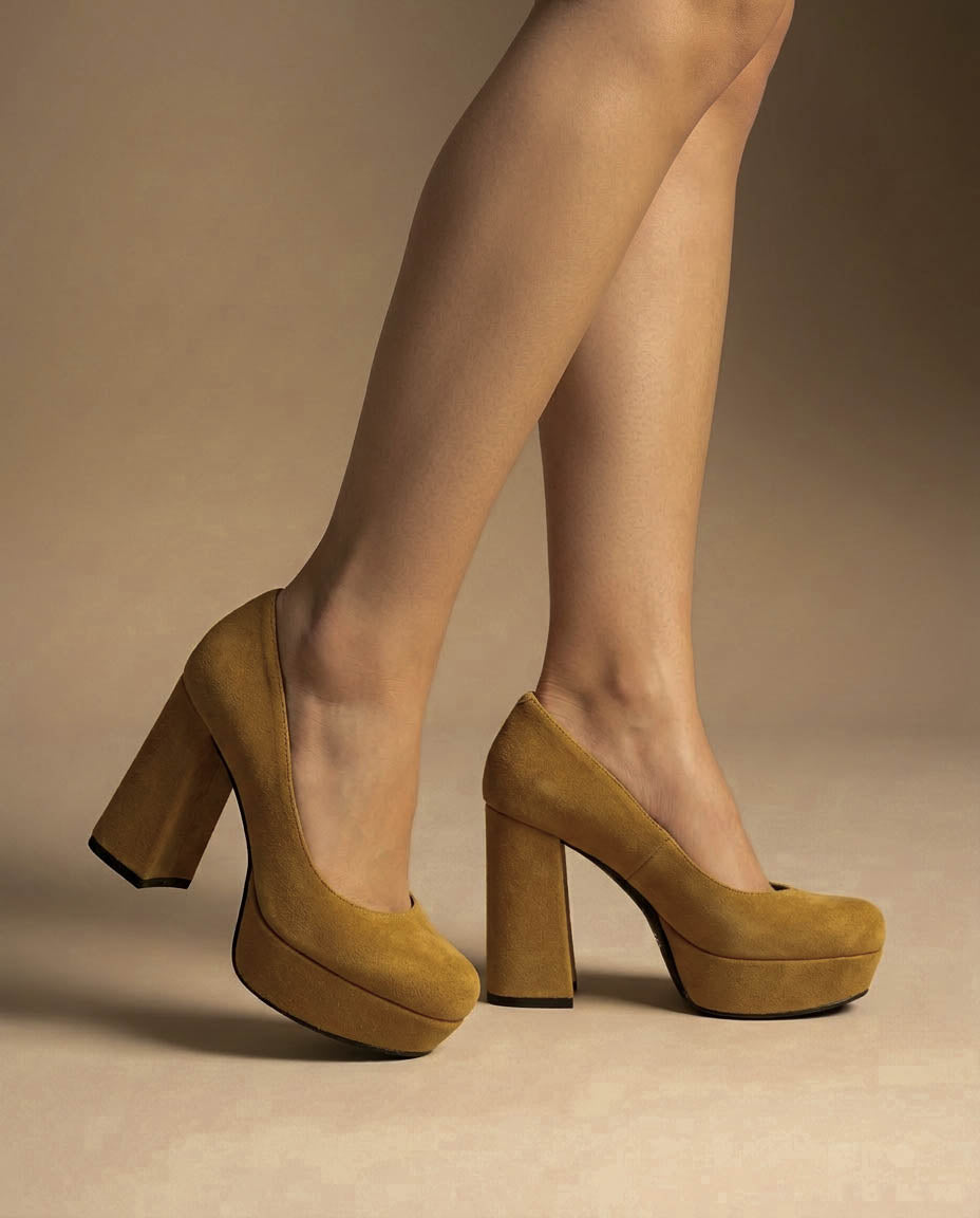 Zapato Tacón Seattle Ocre-The Nook Store