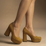 Zapato Tacón Seattle Ocre-The Nook Store